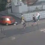Камери зафіксували момент моторошної ДТП у центрі Вінниці (Відео)