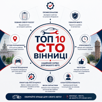 ТОП 10 СТО Вінниці